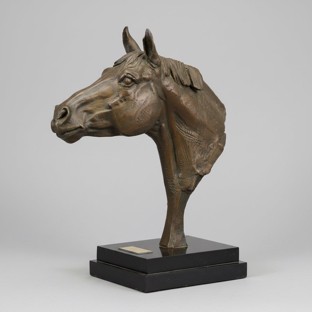 Composition Bust of a Stallion - SOLD