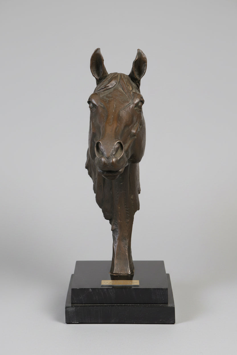 Composition Bust of a Stallion - SOLD