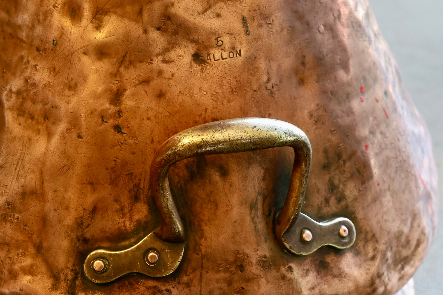 19th Century Copper 5 Gallon Measure