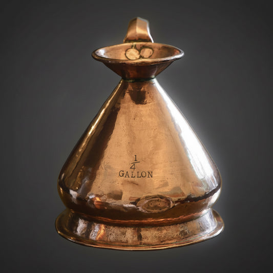 19th Century Copper 1/4 Gallon Measure - SOLD