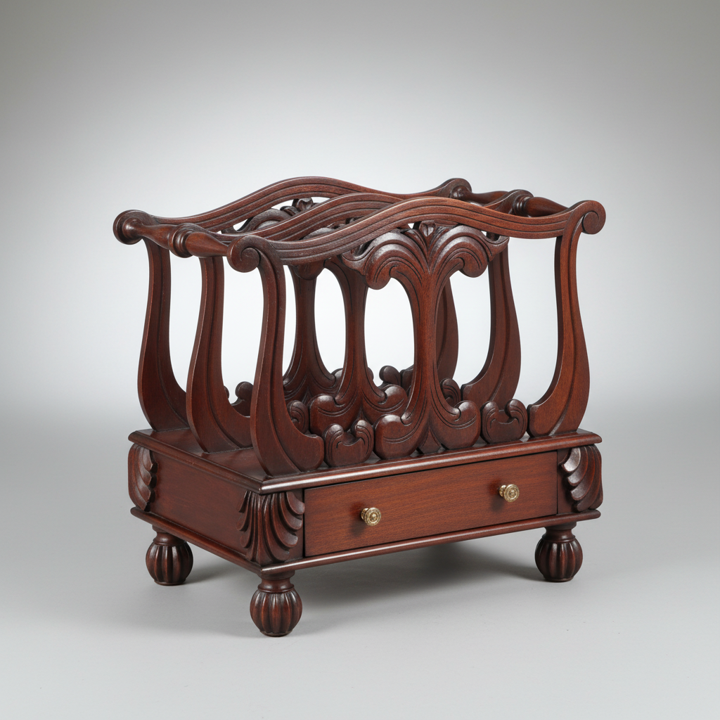 Victorian style mahogany Canterbury - SOLD