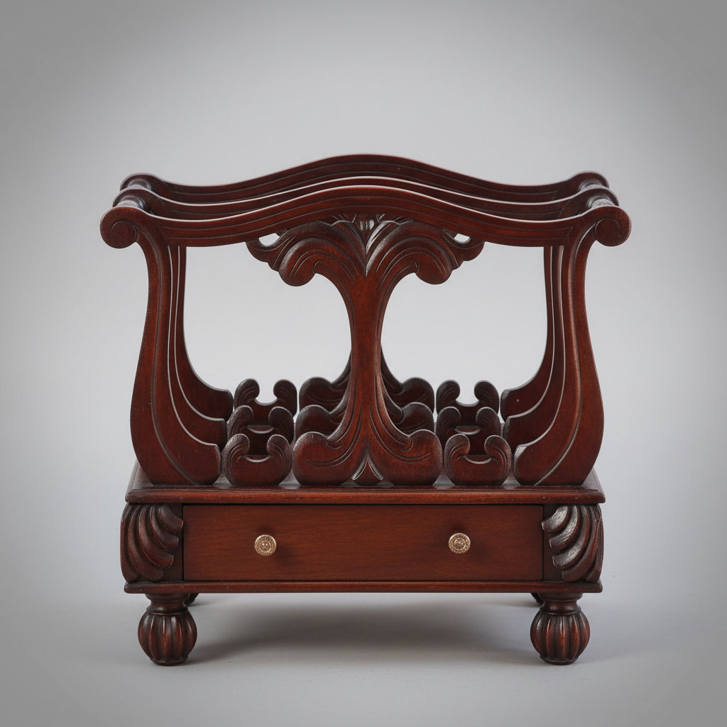 Victorian style mahogany Canterbury - SOLD