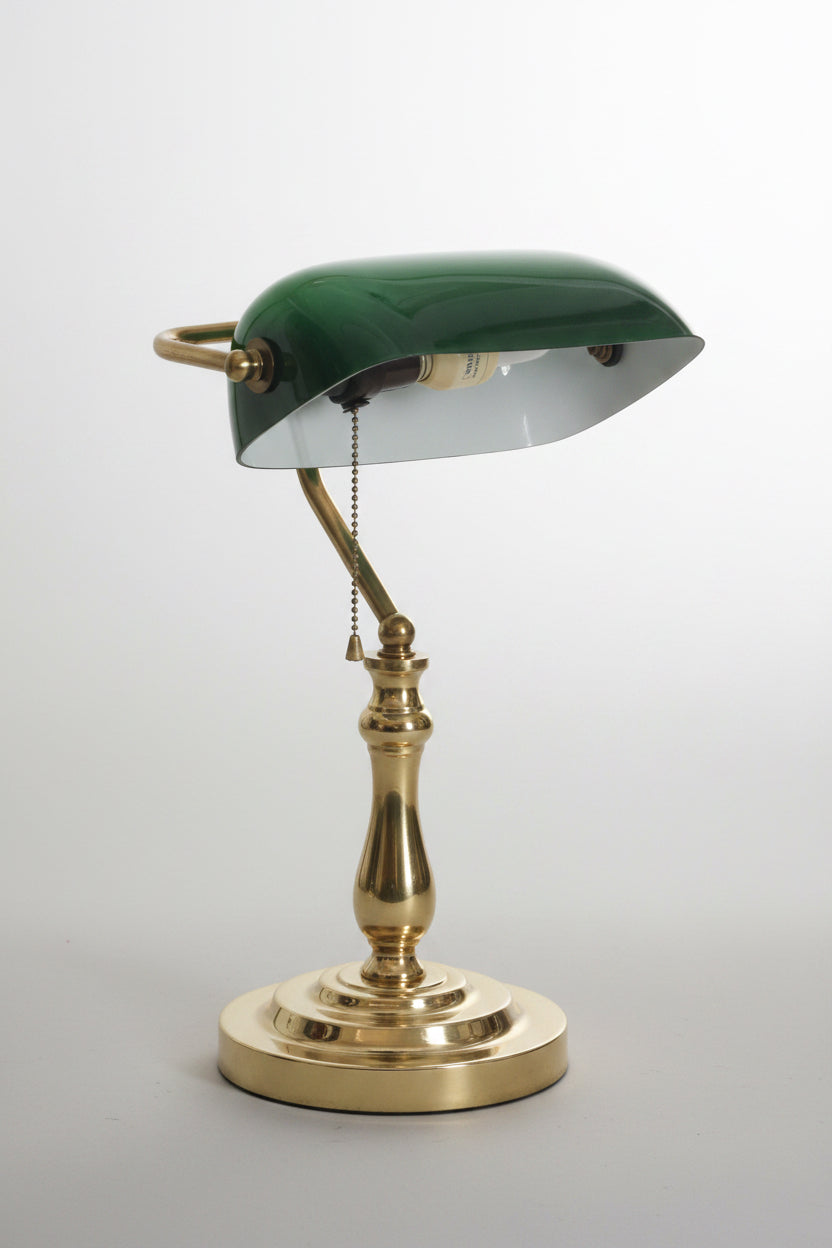 Brass Banker's Lamp