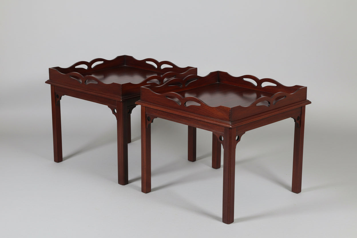 Pair of mahogany Butler style Side Tables