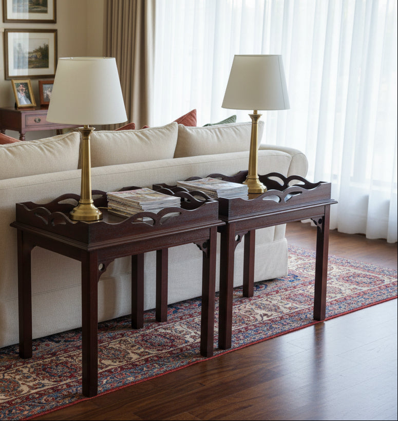 Pair of mahogany Butler style Side Tables
