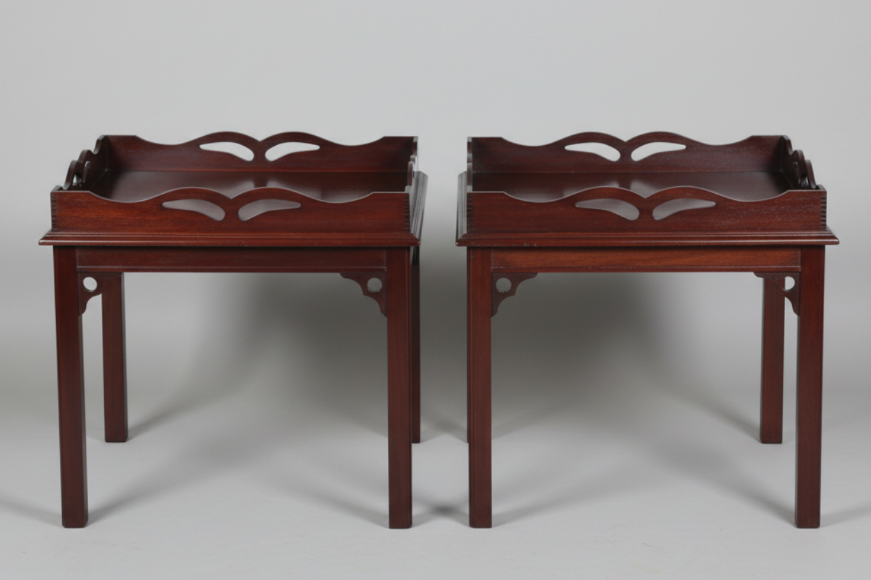 Pair of mahogany Butler style Side Tables