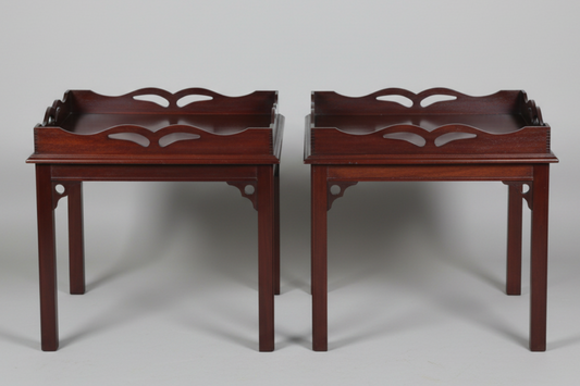 Pair of mahogany Butler style Side Tables