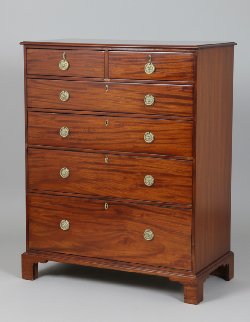 Georgian mahogany Tallboy - 6 drawer Chest of Drawers