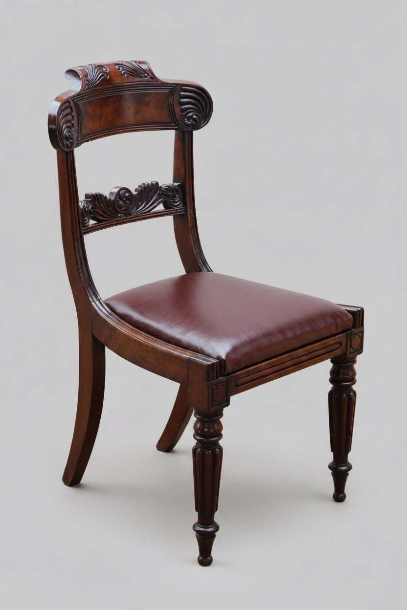 Set of four William IV Mahogany Dining Chairs