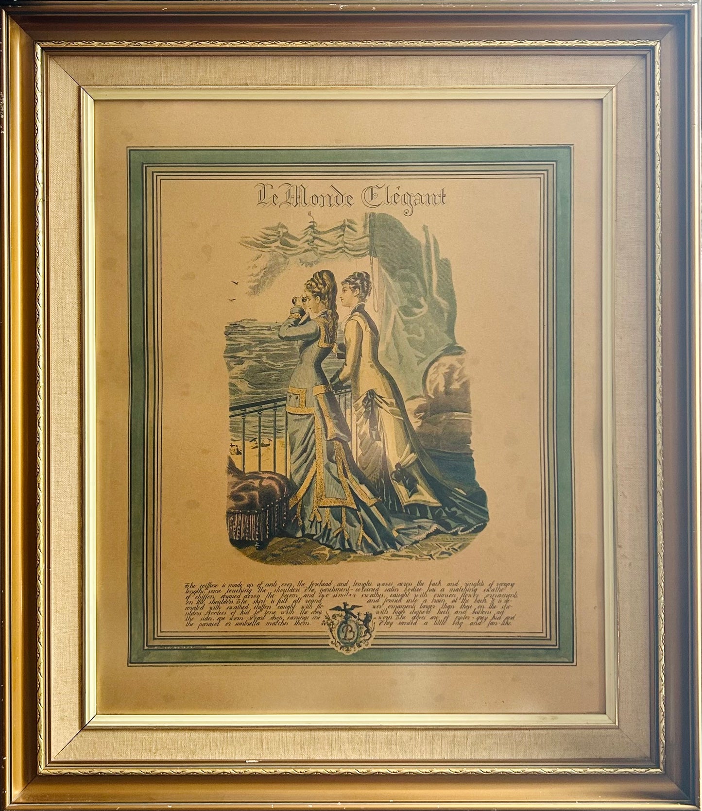 Fashion Plate from Le Monde Elégant