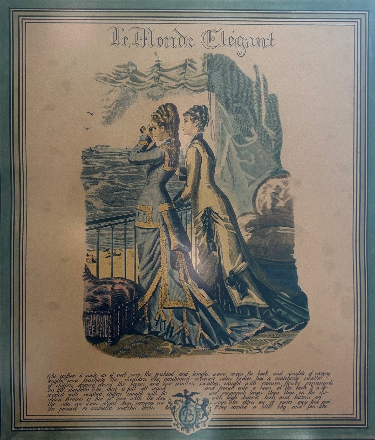 Fashion Plate from Le Monde Elégant