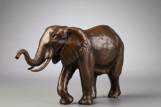 Donald Greig bronze Elephant - Signed and dated 2002