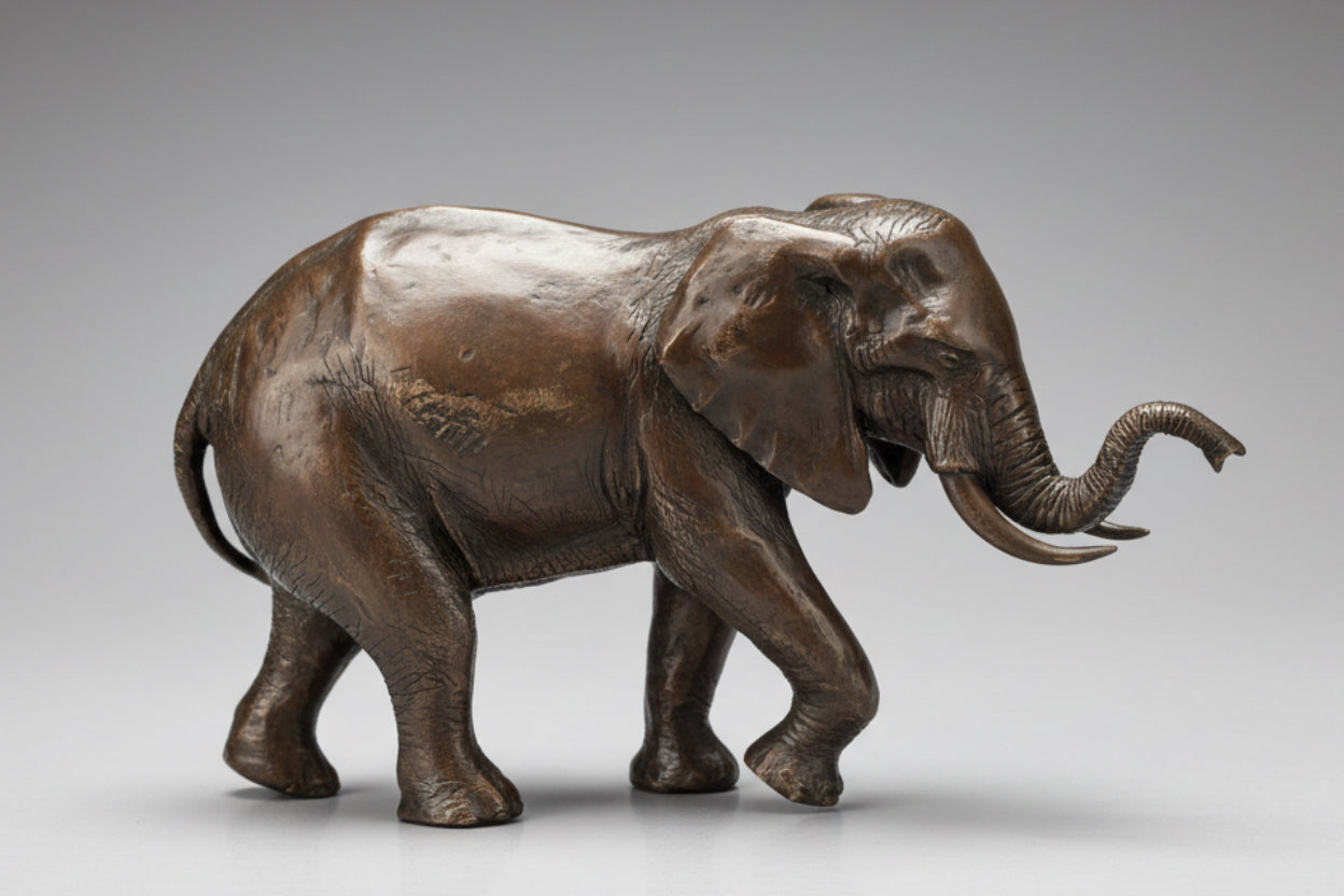 Donald Greig bronze Elephant - Signed and dated 2002 - SOLD