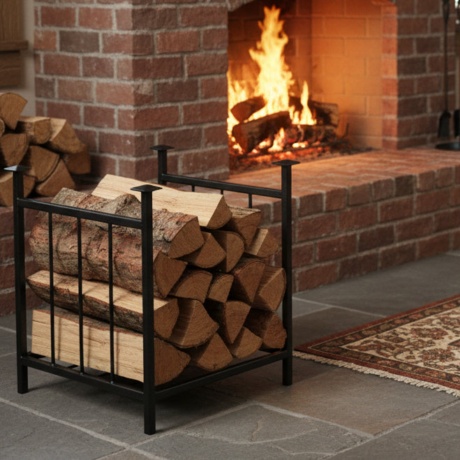 Painted metal Log Holder