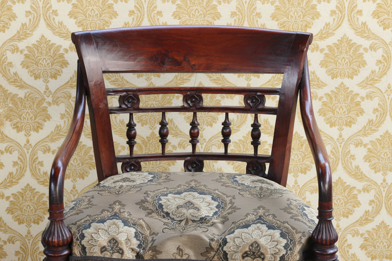 Pair of Regency style mahogany Open Armchairs