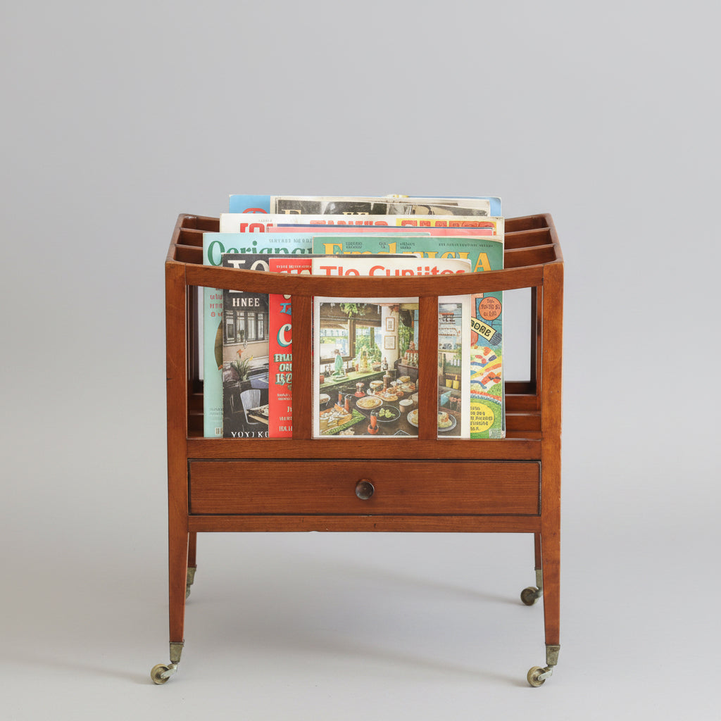 Edwardian mahogany Canterbury