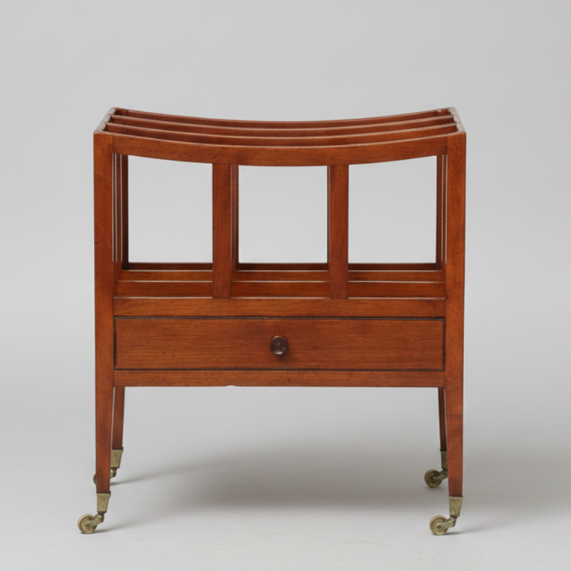 Edwardian mahogany Canterbury