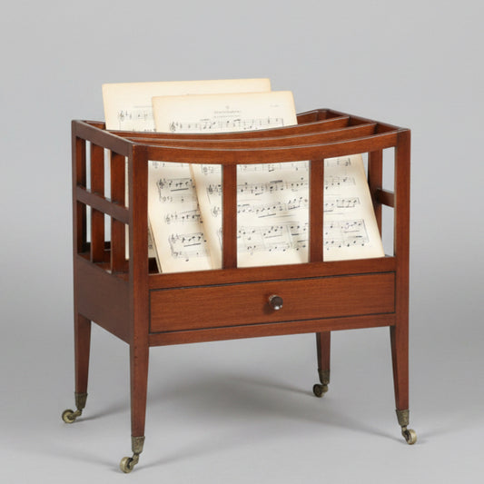 Edwardian mahogany Canterbury