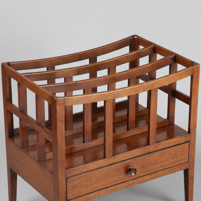 Edwardian mahogany Canterbury