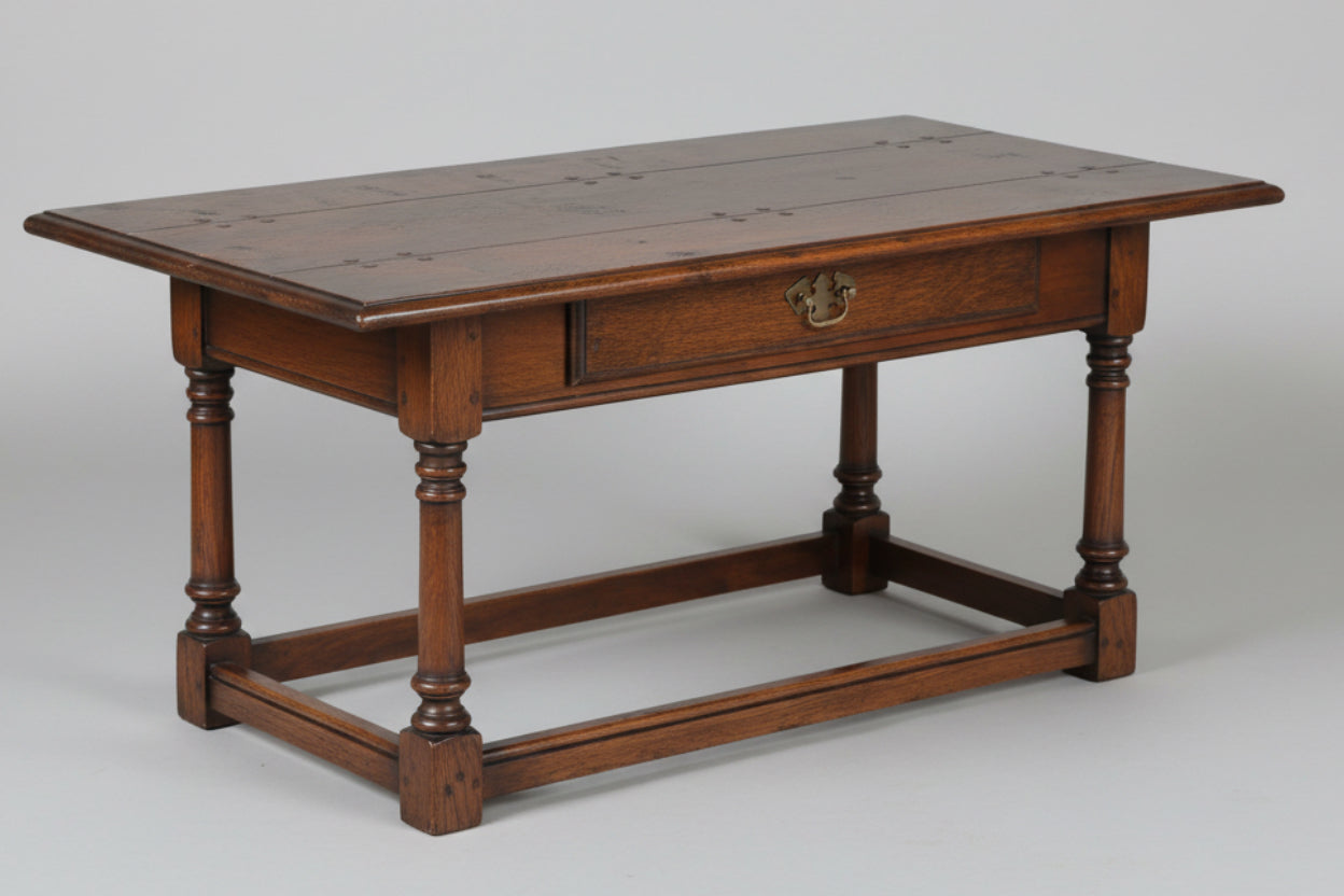 Early 20th Century three panel oak Coffee Table