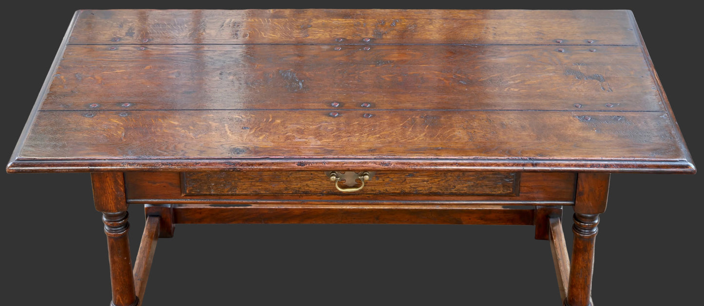 Early 20th Century three panel oak Coffee Table