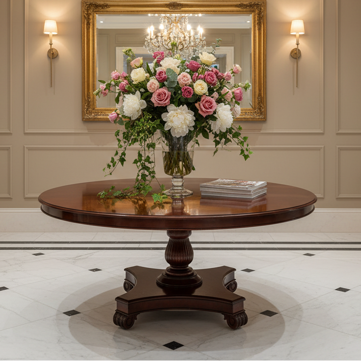 Large William IV style circular mahogany Dining/Centre Table