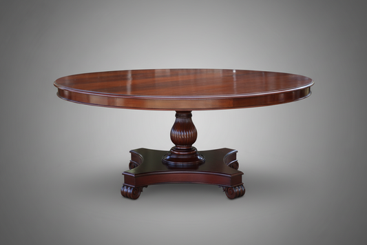 Large William IV style circular mahogany Dining/Centre Table