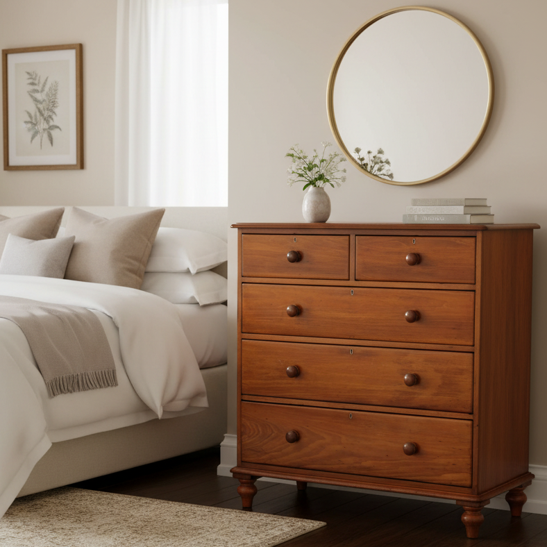 Victorian Country Cedar Chest of Drawers