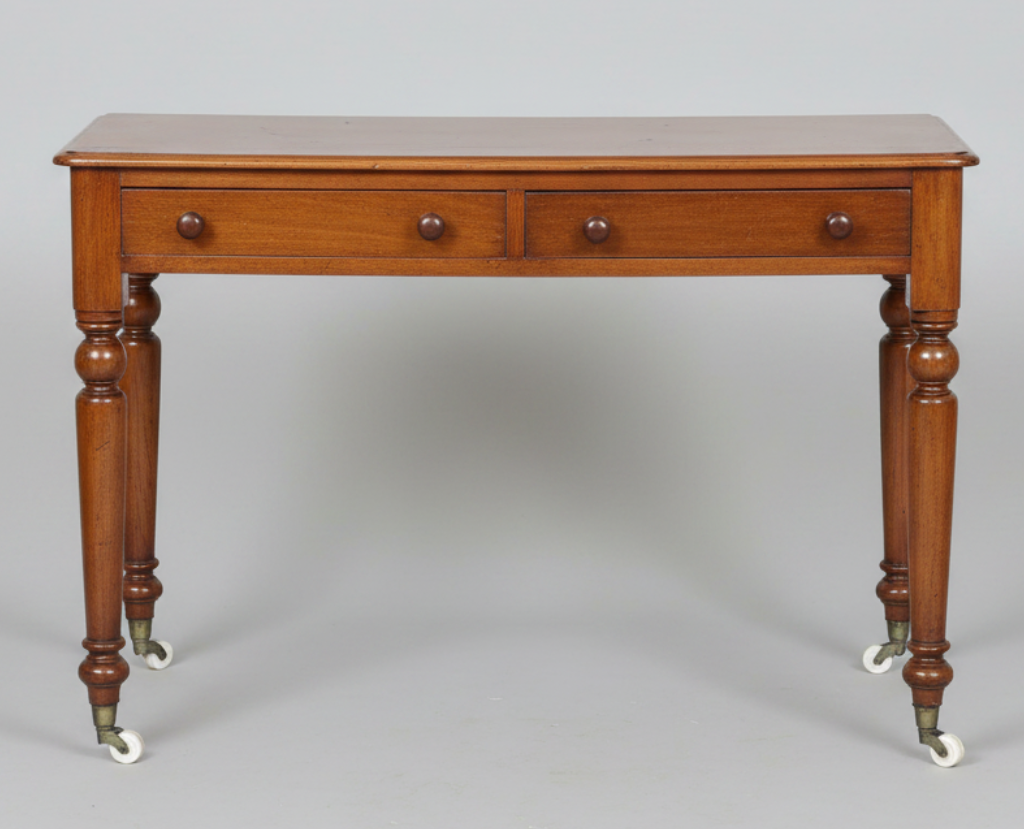 Victorian mahogany two drawerWriting Table