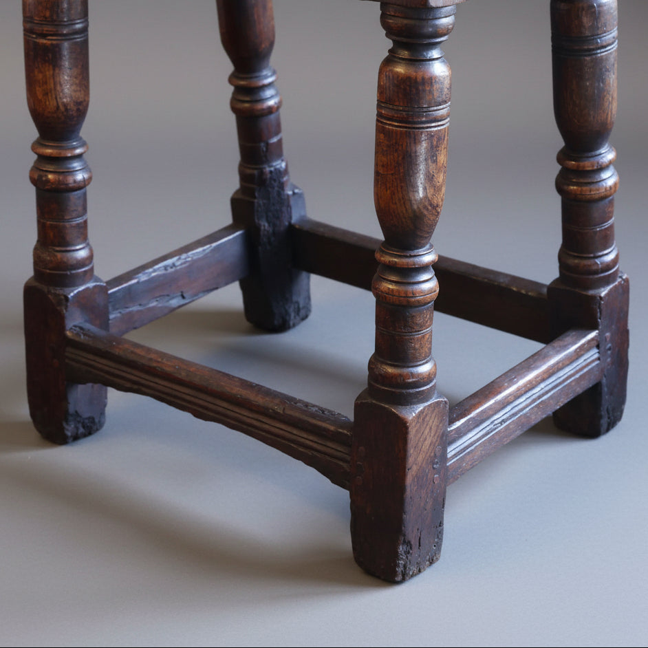 17th/18th Century Oak Joint Stool, with beautiful original patina