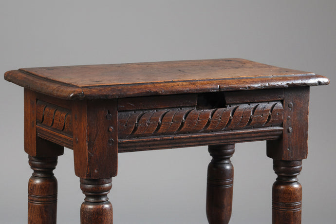 17th/18th Century Oak Joint Stool, with beautiful original patina