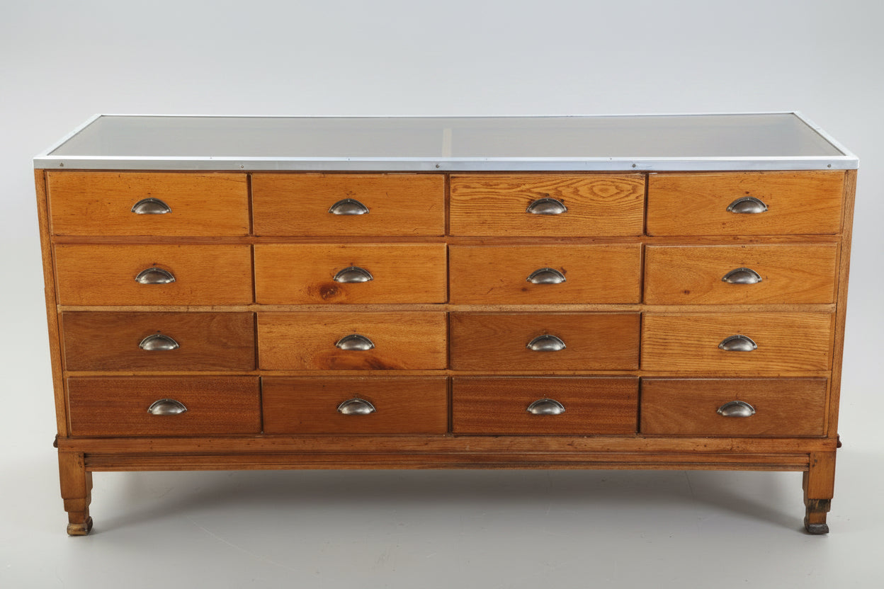 Vintager 16-drawer Haberdashery Shop Counter