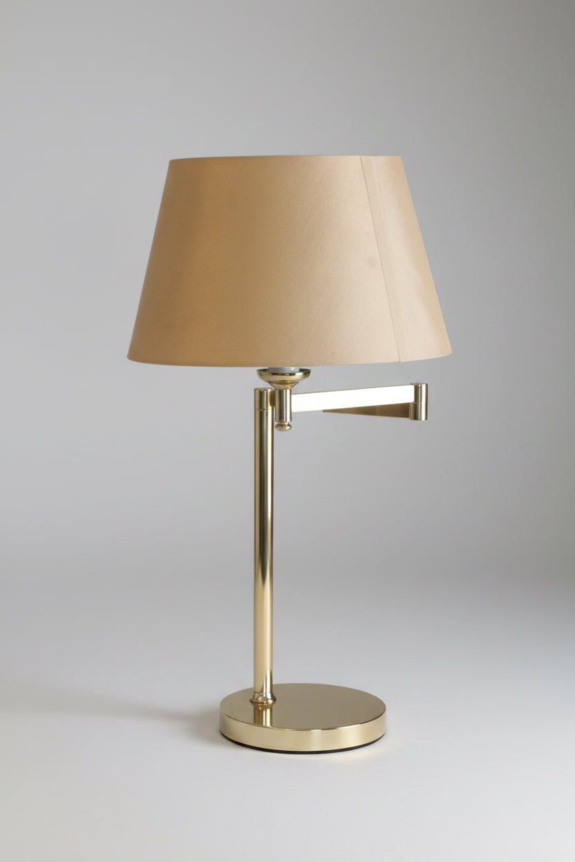 Vintage brass adjustable swing-arm Table Lamp