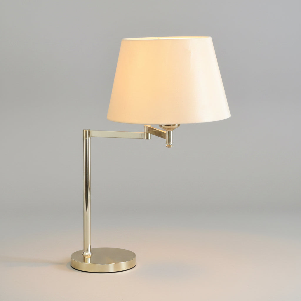 Vintage brass adjustable swing-arm Table Lamp