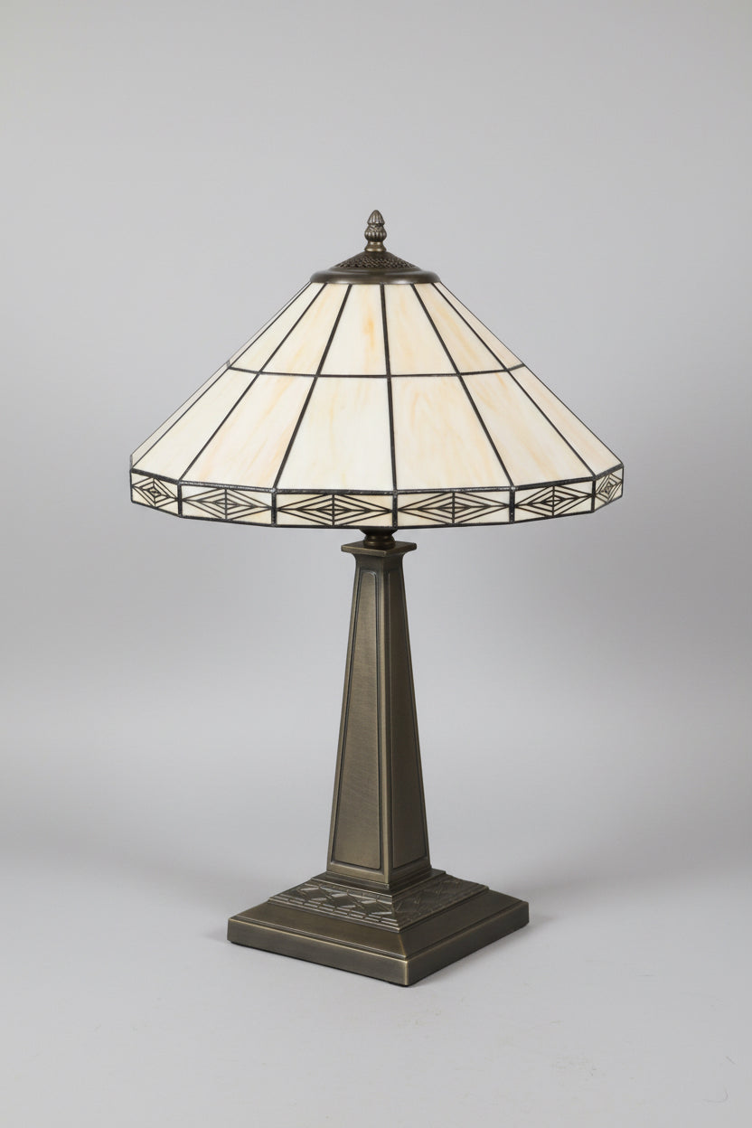 Vintage Tiffany style Mission Table Lamp