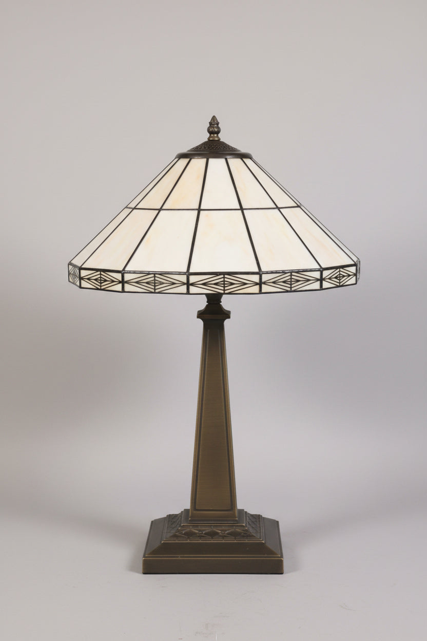 Vintage Tiffany style Mission Table Lamp