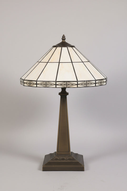Vintage Tiffany style Mission Table Lamp