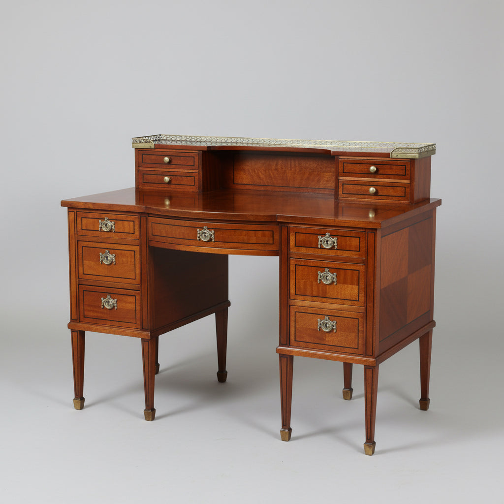 Sheraton Revival mahogany Writing Desk, 20th Century