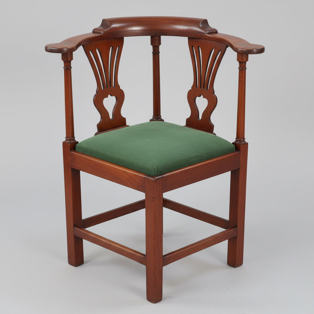 Victorian Antique Bow-Back Corner Chair