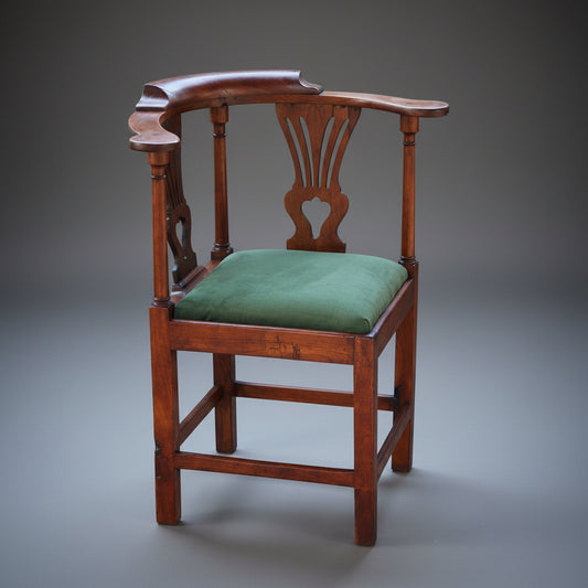 Victorian Antique Bow-Back Corner Chair