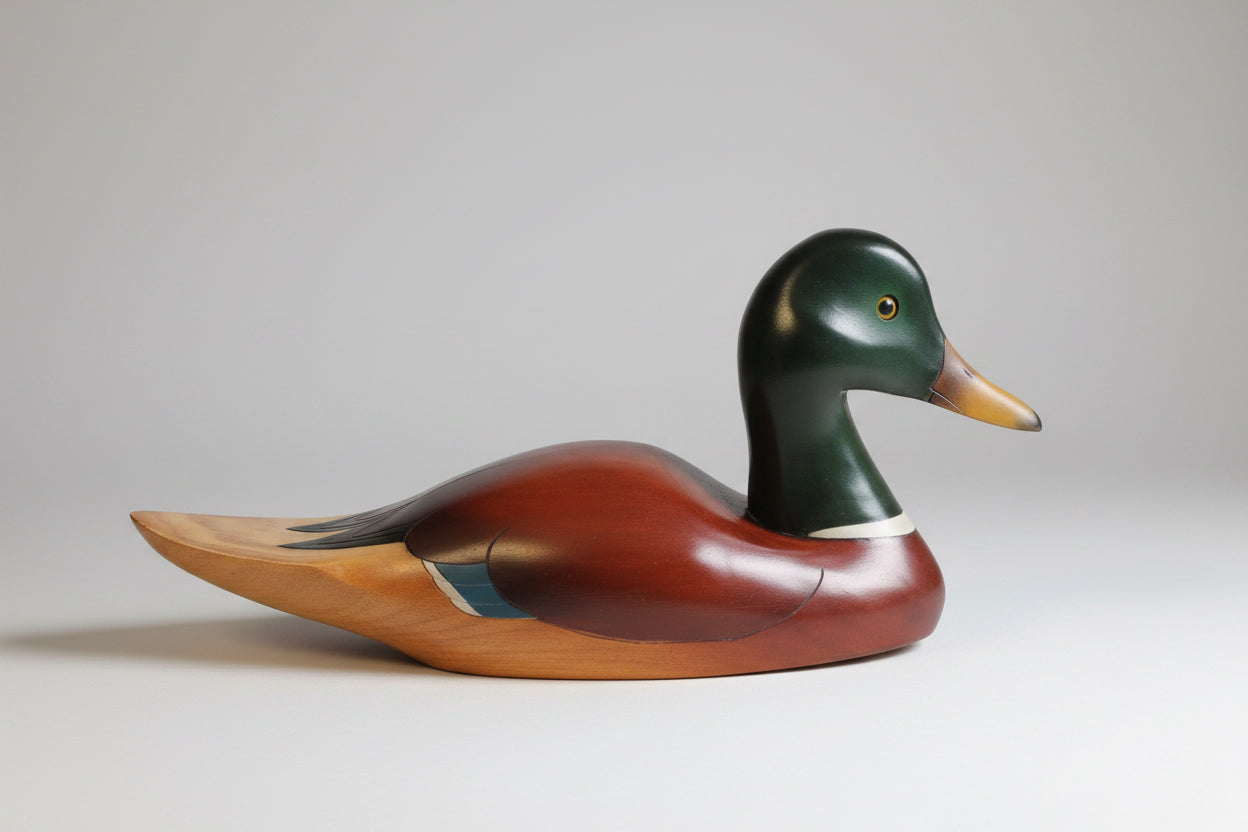 Feathers Gallery - hand painted and carved Mallard. Limited edition 1256/2000