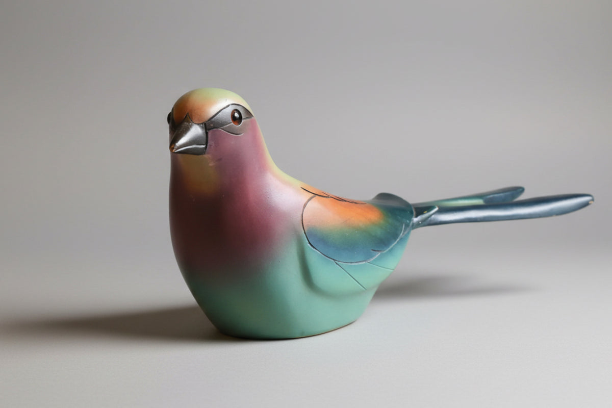 Feathers Gallery - hand painted and carved Lilac Breasted Roller, limited edition 378/2000