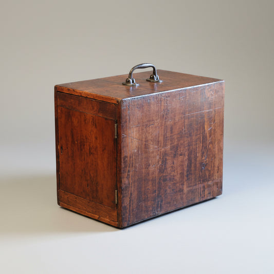 Rustic 19th Century stained Box, with key