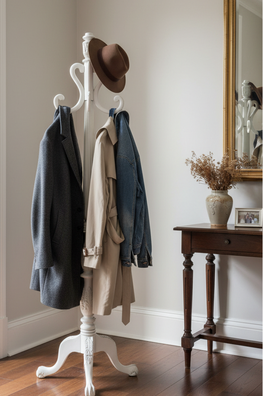 Painted mahogany Coat & Hatstand