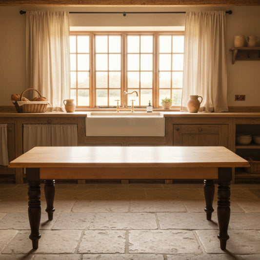Lovely 19th/20th Century country yellowwood and stinkwood Kitchen Table - SOLD