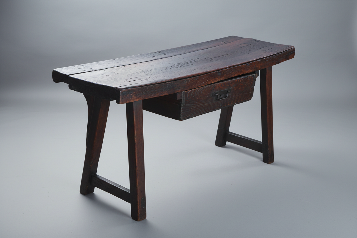 19th Century baltic pine Work/Console Table