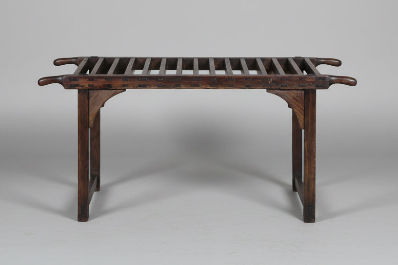 19th Century French Display Bench/Luggage Rack