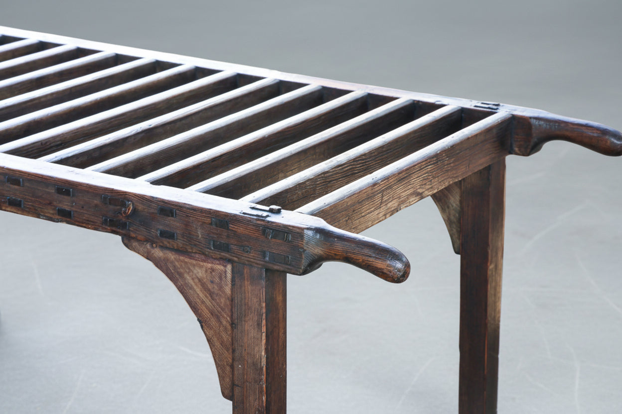 19th Century French Display Bench/Luggage Rack