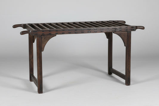 19th Century French Display Bench/Luggage Rack
