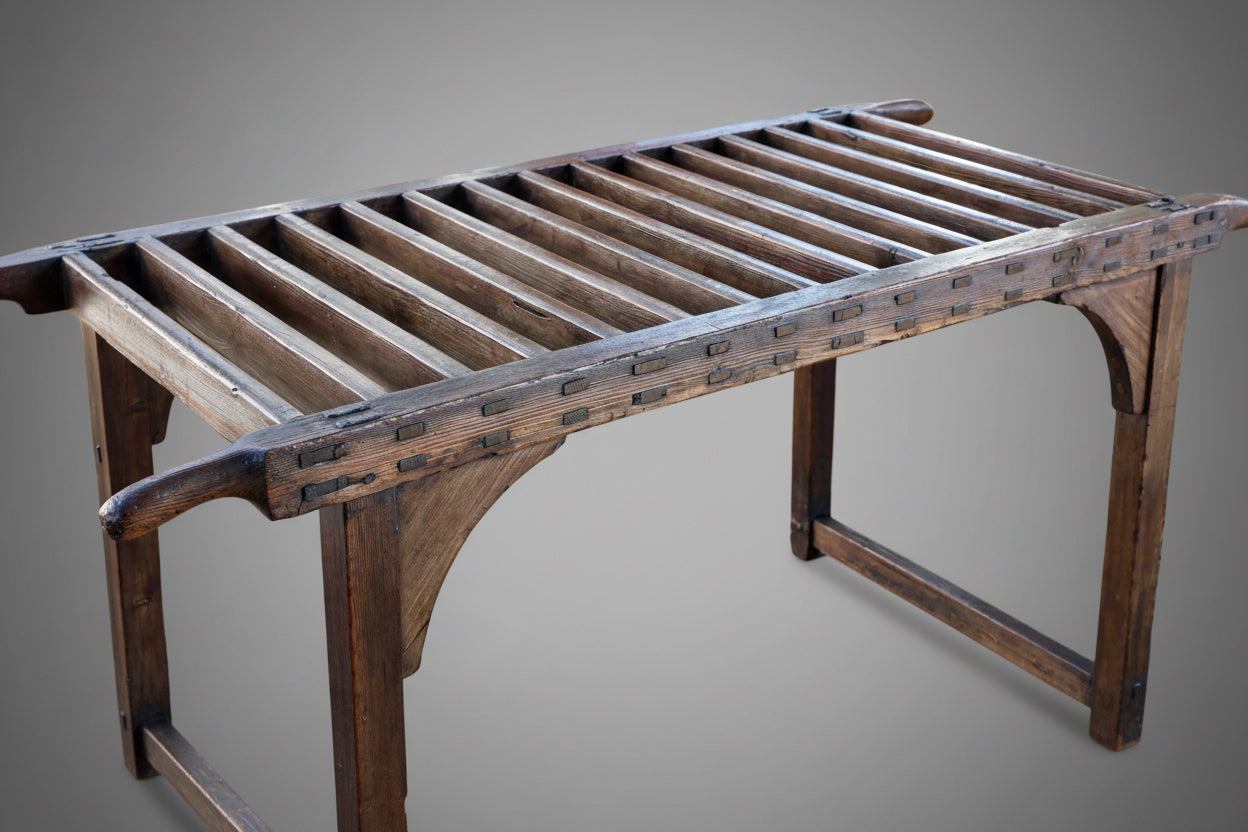 19th Century French Display Bench/Luggage Rack